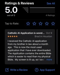 Catholic AI App Rating